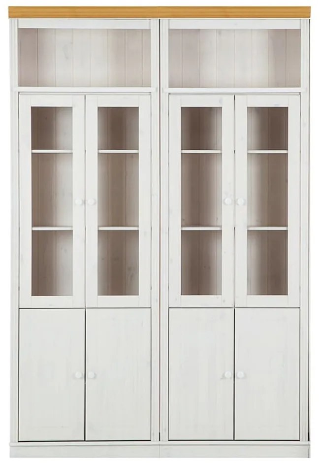 Бяла витрина от масивен бор 148x223 cm Anita – Støraa