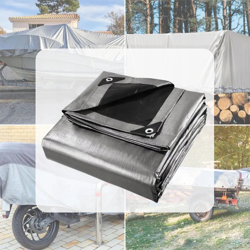 Сребриста водоустойчива мушама 2m x 6m