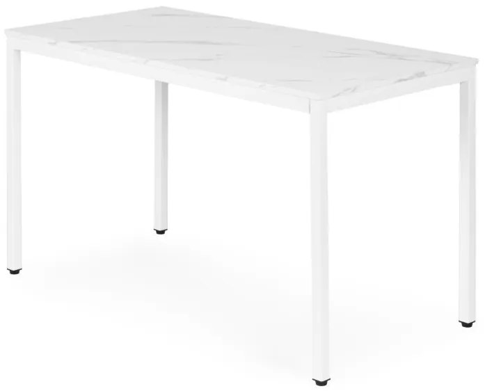 Кухненска маса от бял мрамор 120 x 60 cm - универсална маса за 4-5 души