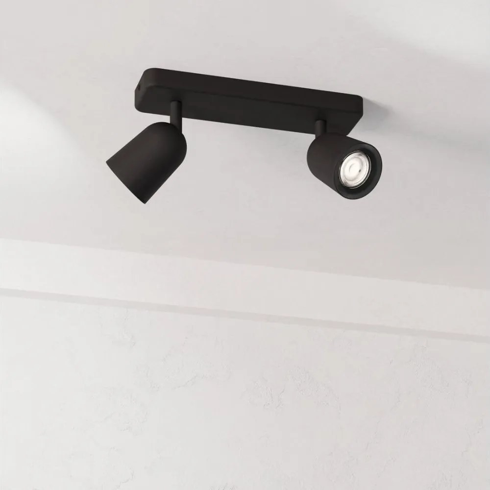 Eglo 901953 - Точково осветително тяло CAMALDOLI 2xGU10/10W/230V черно
