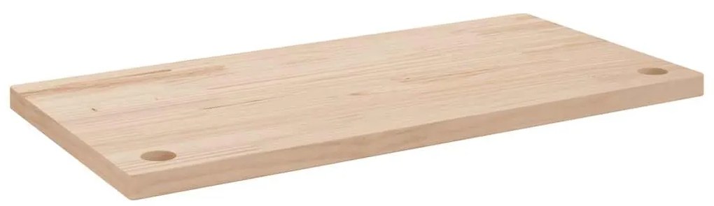824450 vidaXL Плот за бюро, 80x40x2,5 см, борово дърво масив
