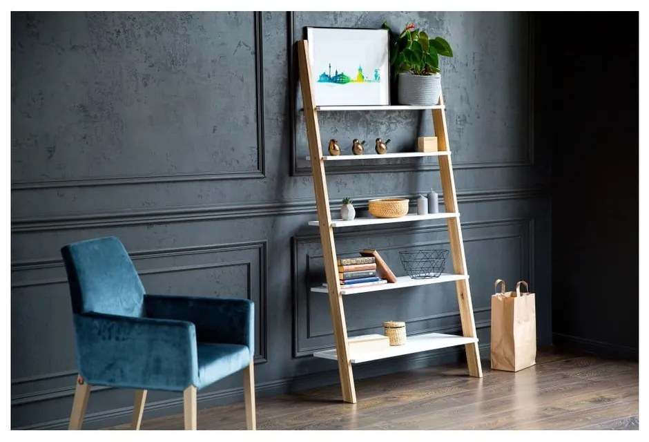 Бяла подпорна етажерка ASHME, широчина 85 cm Ashme - Ragaba