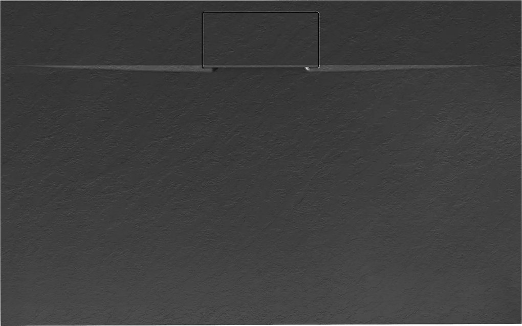 Корито за душ кабина Rea Bazalt long Black 80x100