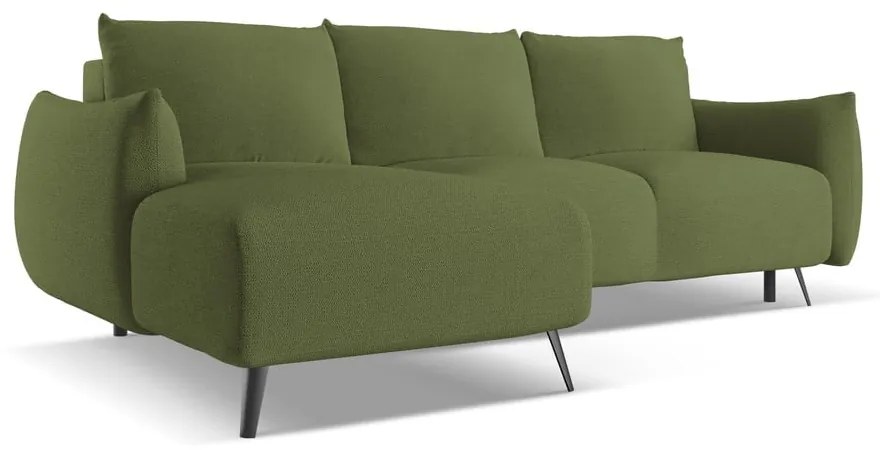 Зелен ъглов диван (ляв ъгъл) Malie – Makamii