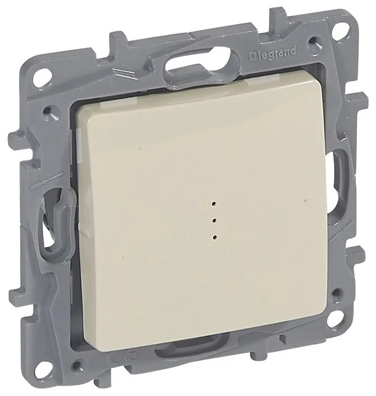 Legrand 664610  Девиаторен ключ 10А с индикатор Niloe крем - 664610