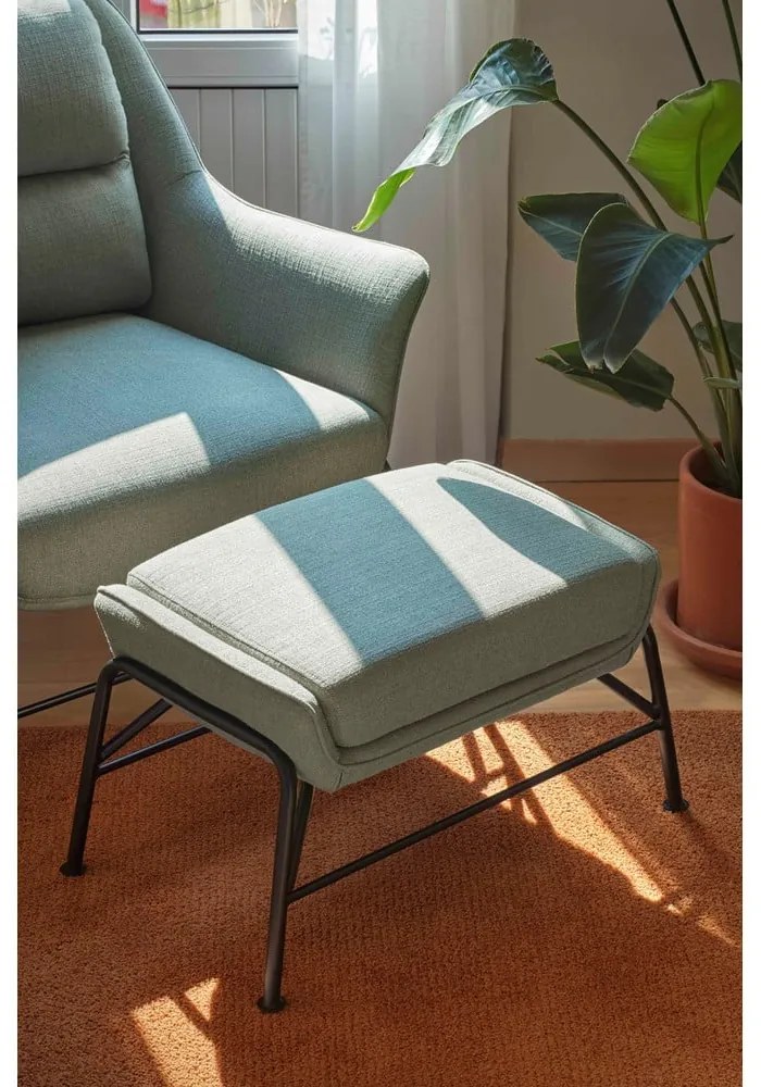 Зелено-сиво столче за крака Sadira - Teulat