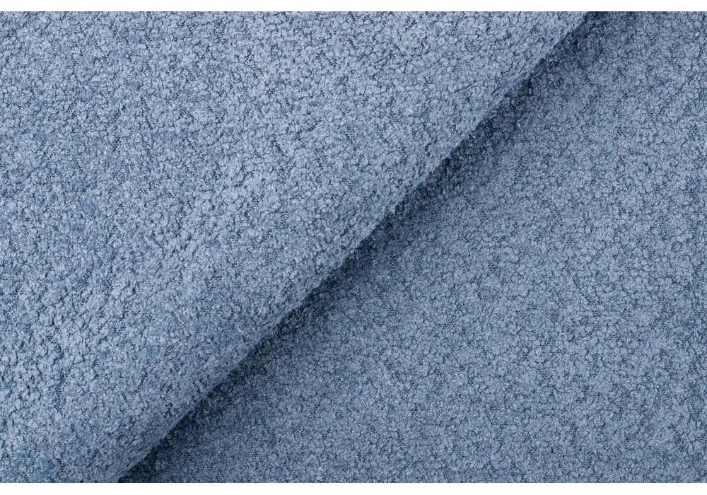 Синьо тапицирано двойно легло с решетка 160x200 cm Tina - Ropez