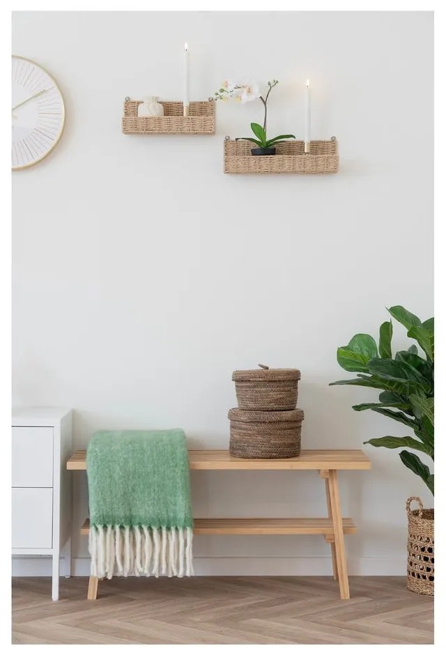 Стенни рафтове в комплект 2 бр. в естествен цвят 10 cm Treviso – House Nordic