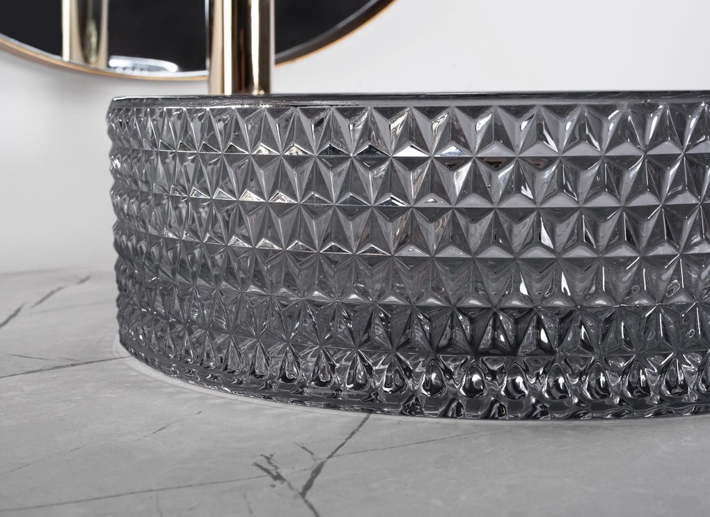 Умивалник за плот Rea Cristal 35 Black