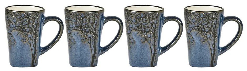 Сини глинени чаши за еспресо в комплект от 4 бр. 100 ml Hela – Villa Collection