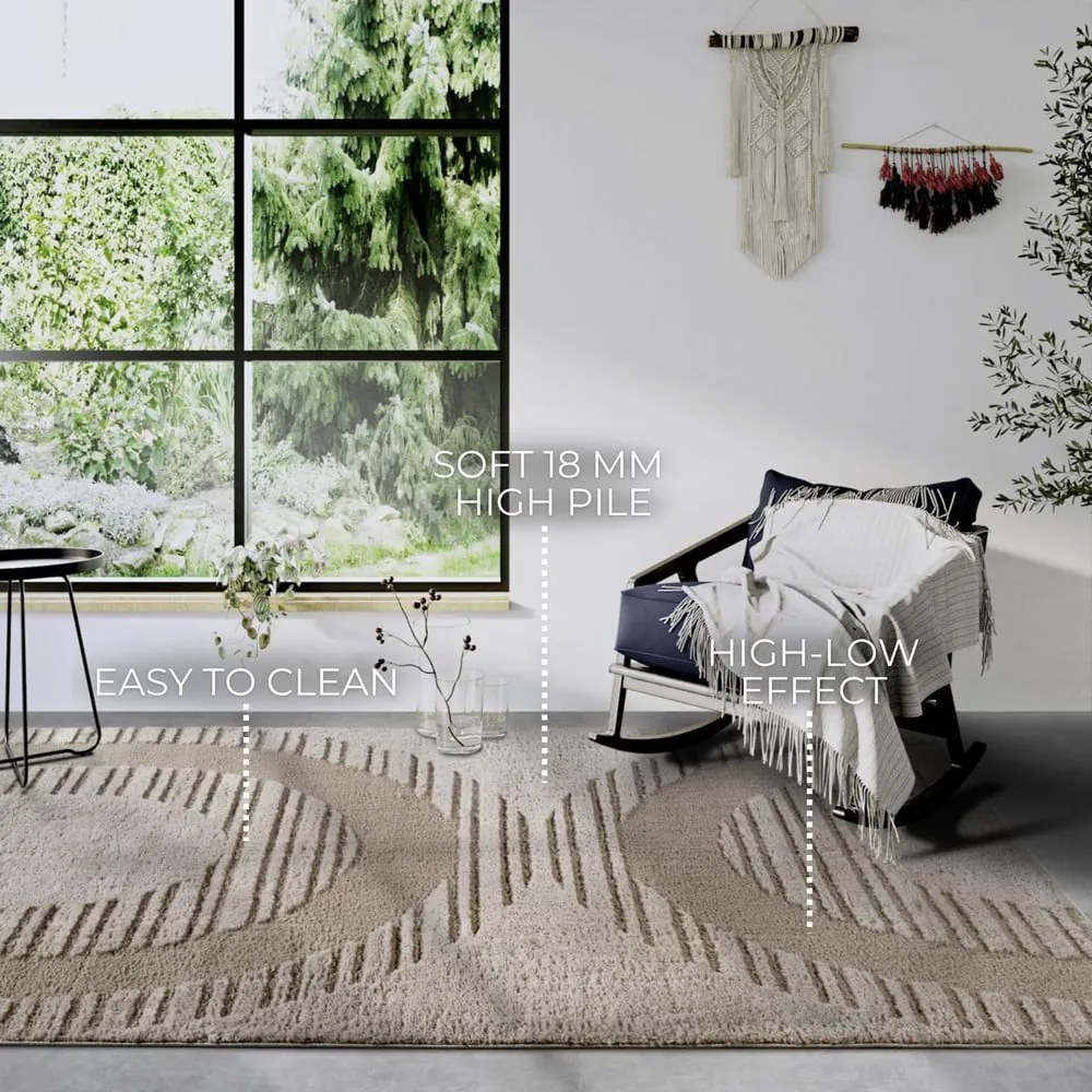 Бежов килим 160x235 cm Bartoux Beige – Elle Decoration