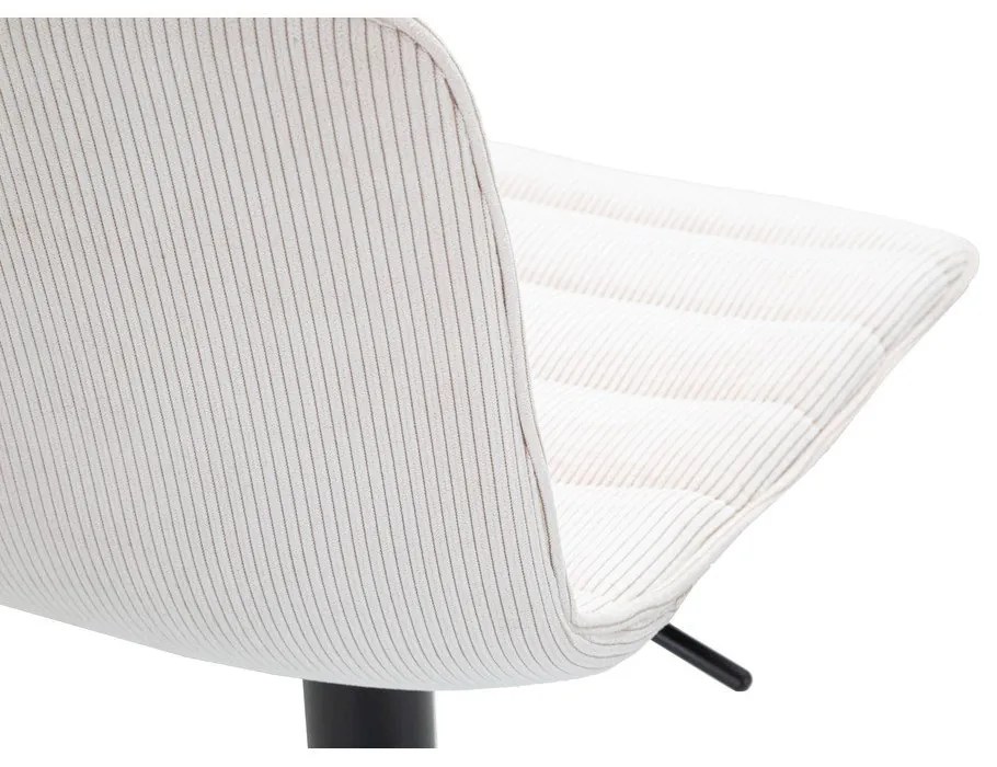 Бяло-черен бар стол с регулируема височина (височина на седалката 61 cm) Malia – Mauro Ferretti