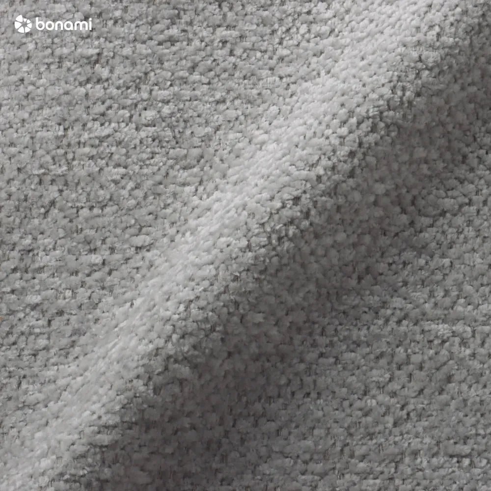 Светлосив шенилов сгъваем/с място за съхранение ъглов диван (ляв ъгъл/U форма) Everest – Bobochic Paris