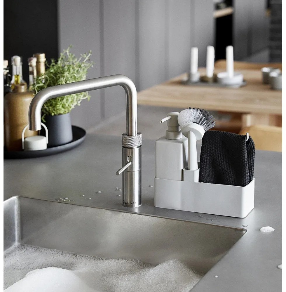 Светлосива керамична стойка за перилни препарати Singles – Zone