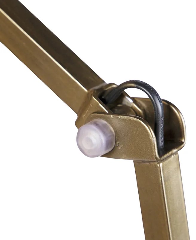 Индустриален стенен аплик месинг регулируем - Avon