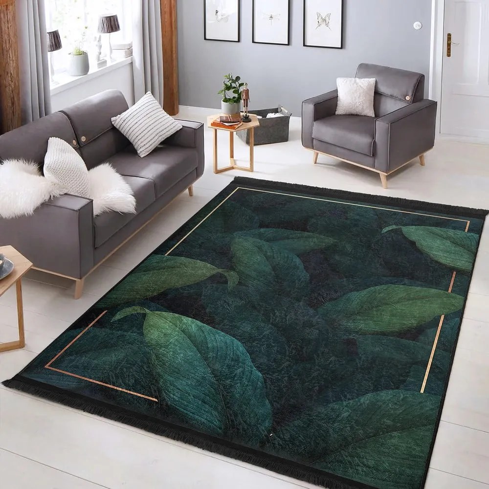 Килим подходящ за пране петролен 120x180 cm Unique – Mila Home