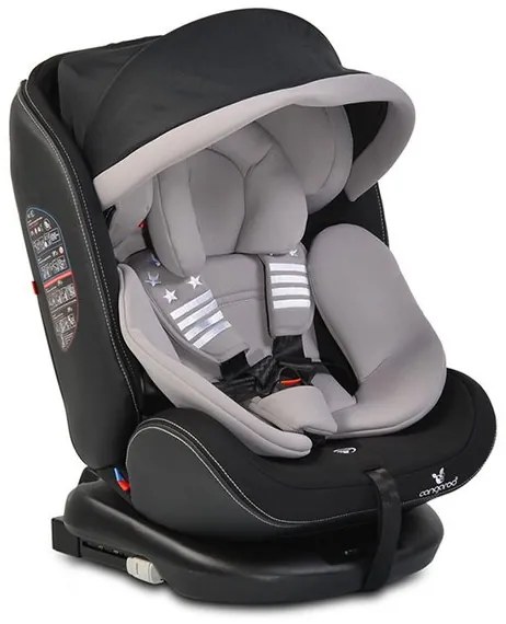 Стол за кола 0-36 кг. с Isofix PILOT CANGAROO - сив