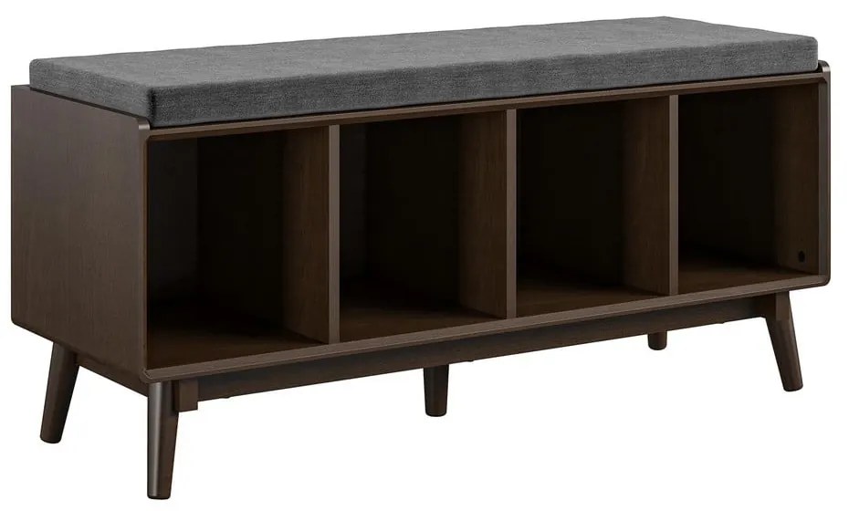 Кафяв шкаф за обувки с пейка Brittany - Novogratz