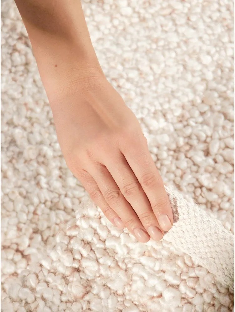 Кремав ръчно изработен килим от букле 200x290 cm Notting Hill Portobello – Ted Baker