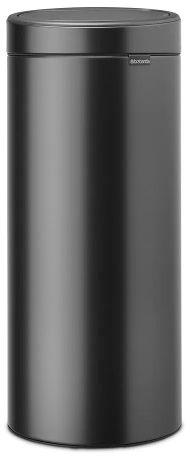Тъмносиво стоманено кошче за боклук, отваряне с докосване 30 l Touch Bin – Brabantia