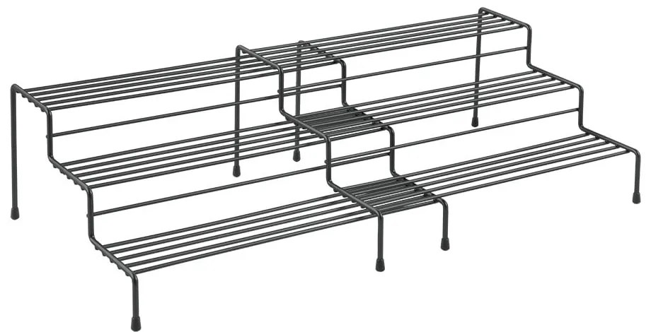 Черен регулируем допълнителен рафт за кухня Lava - Metaltex