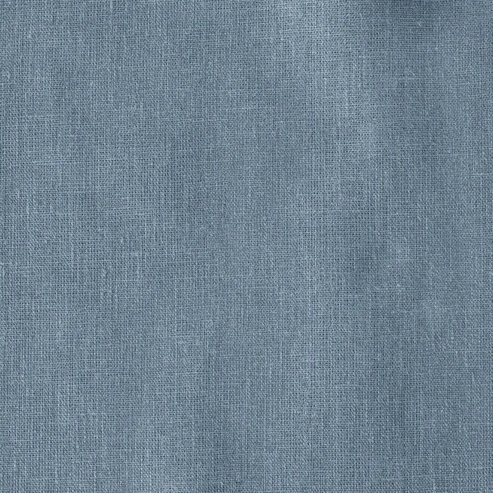 Син/сив еластичен ленен чаршаф 160x200 cm Blue Fog – Linen Tales