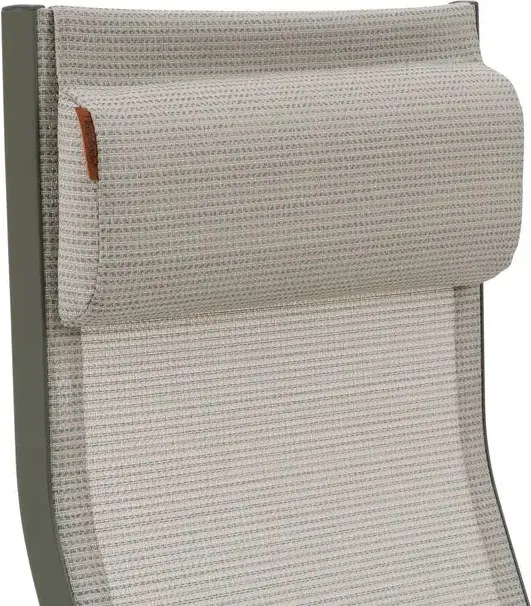 Сгъваем шезлонг Hesperide Decima, Алуминий - Глина/Лен