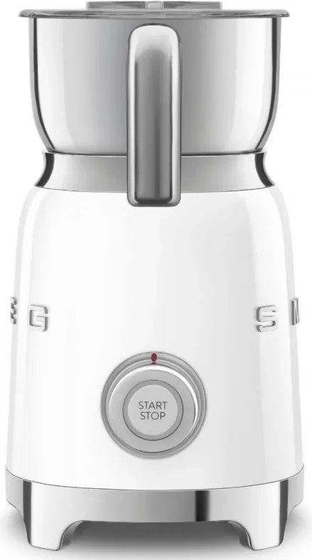 Уред за разпенване на мляко Smeg MFF11WHEU, 500 W, 600 мл, 8 програми, Подвижна кана, Автоматично изключване, Бял