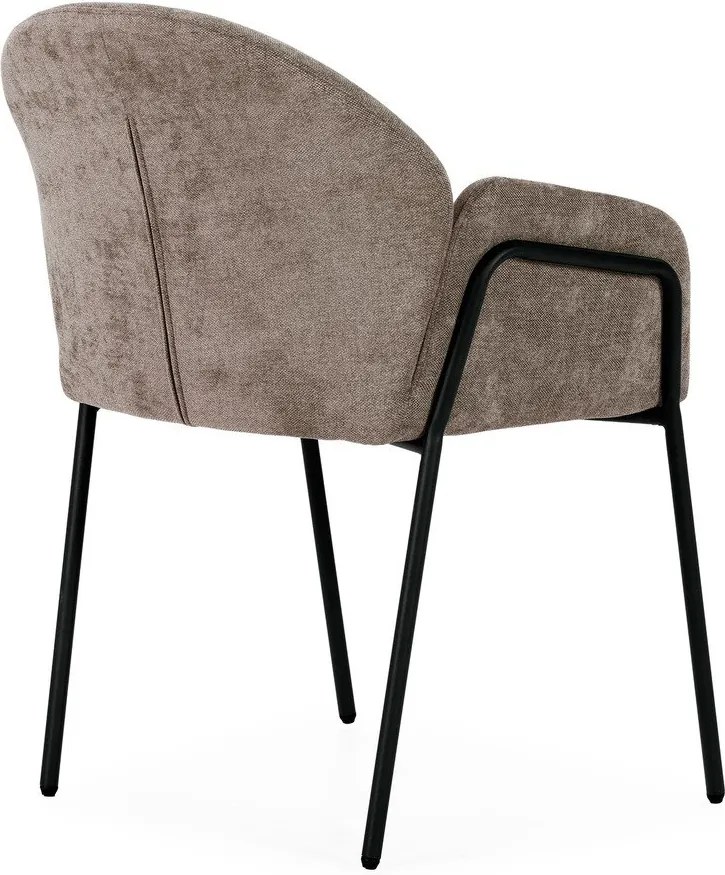 Прасковени тапицирани трапезни столове в комплект 2 бр. Aslin – MOME