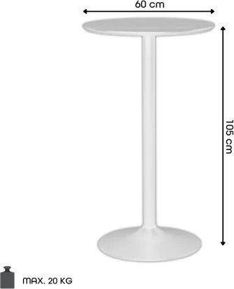 KORFU Черен - ВИСОКА БАРОВА/КУХНЕНСКА МАСА ФУРНИР СТОМАНЕН КРАК