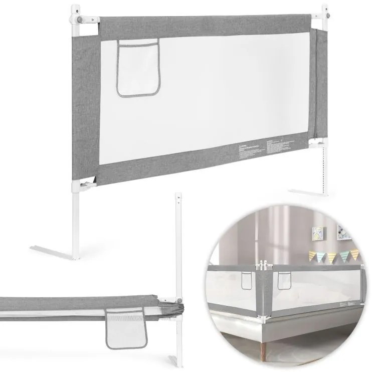 Защитна преграда за легло – налична в различни размери Šírka: 200 cm | Výška: 61 cm