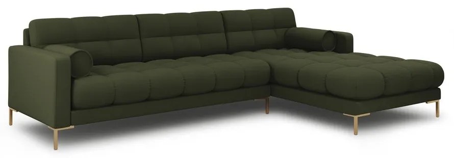 Зелен ъглов диван (десен ъгъл) Bali – Cosmopolitan Design