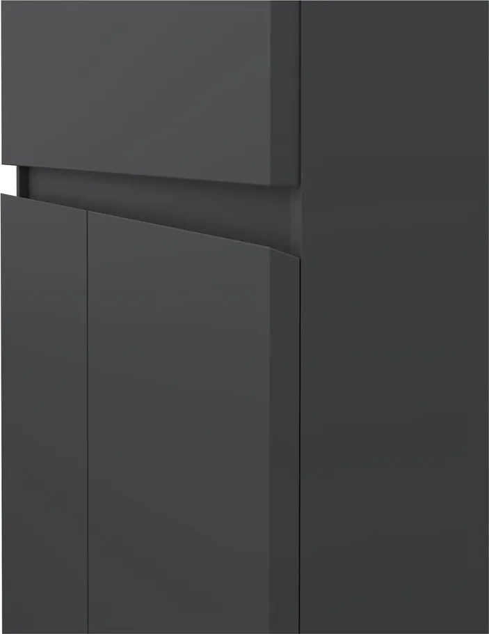 Тъмносив скрин 80x100x40 cm Naia – Tvilum