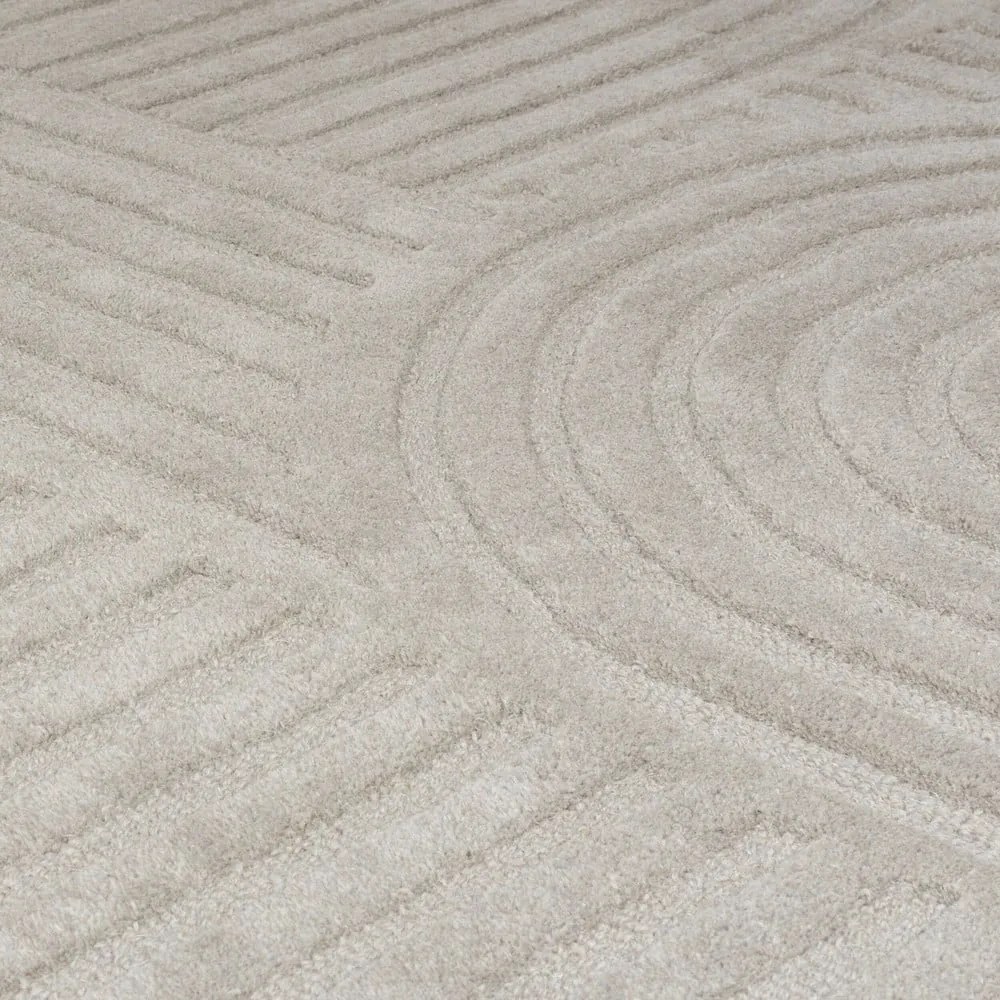 Сив вълнен килим , 120 x 170 cm Zen Garden - Flair Rugs