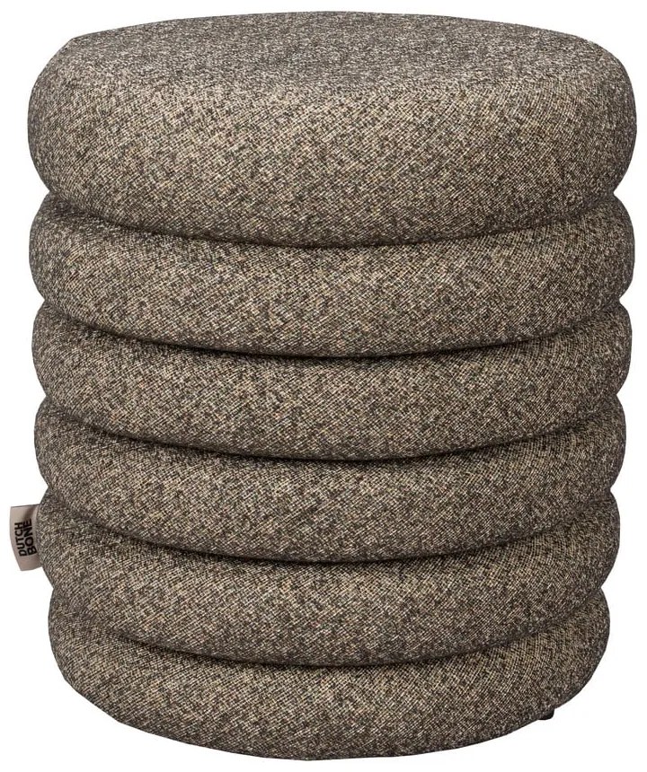 Кафява табуретка от букле Fern – Dutchbone