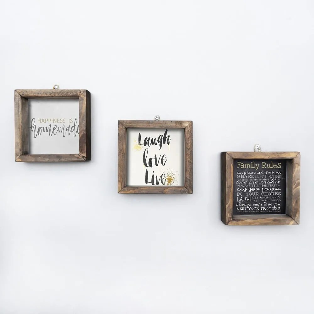 Табела 15x15 cm Mottos – Evila Originals