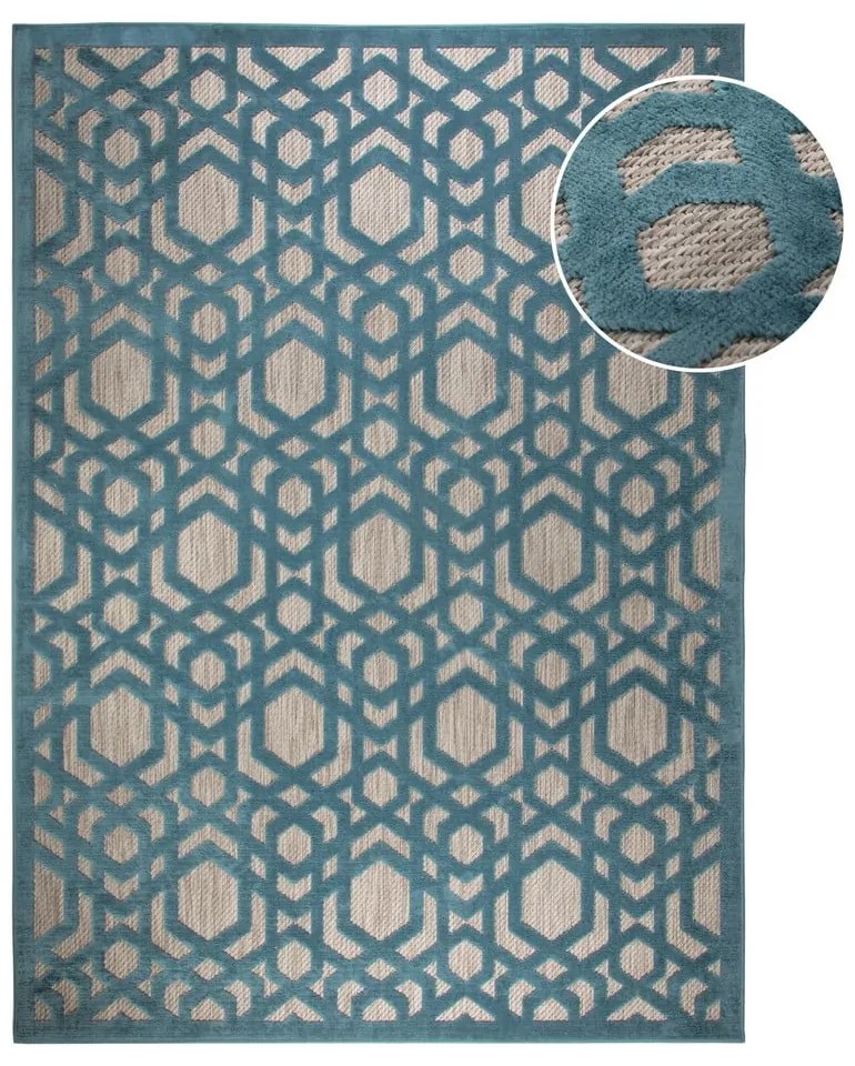 Син външен килим 170x120 cm Oro - Flair Rugs