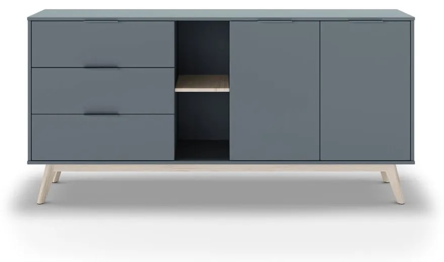 Скрин сиво-зелен 165x80x40 cm Pisco – Marckeric