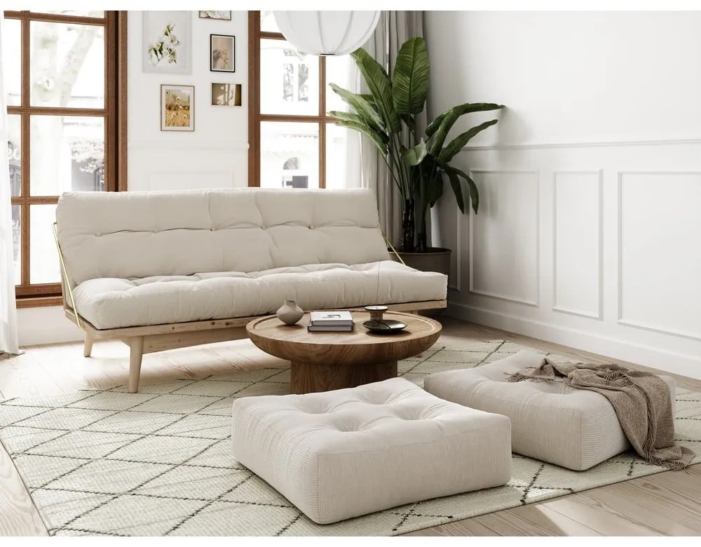 Разтегателен диван горчица 190 cm Folk - Karup Design