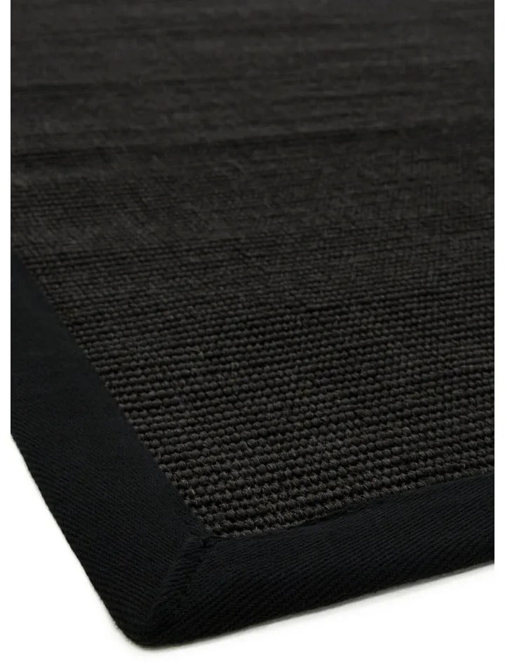 Черен килим 300x200 cm Sisal - Asiatic Carpets