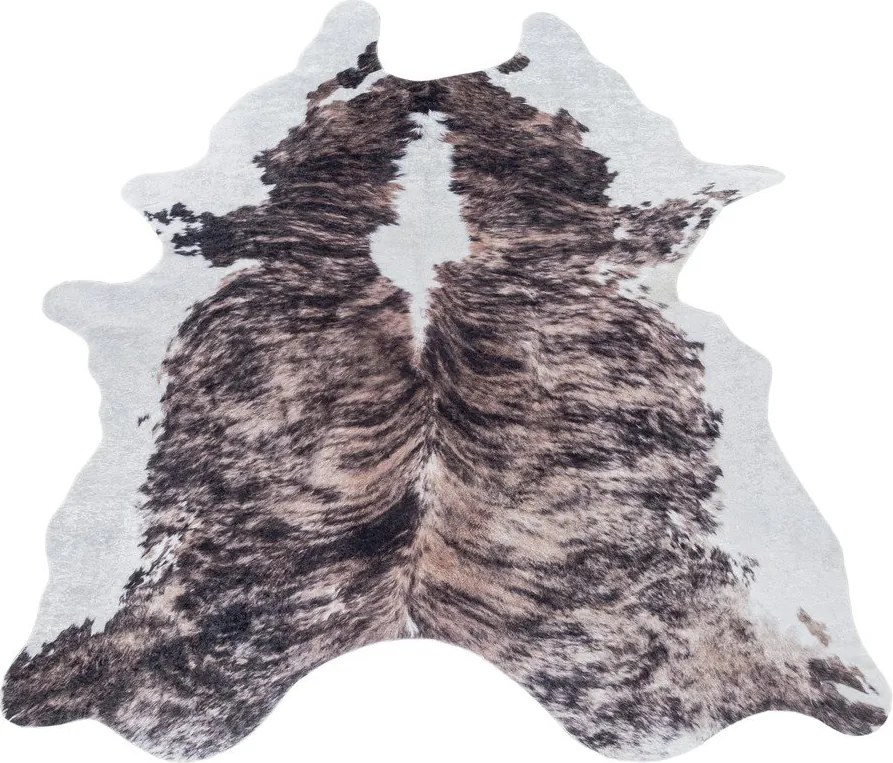 Тъмнокафява синтетична кожa 100x135 cm Etosha – Ayyildiz Carpets