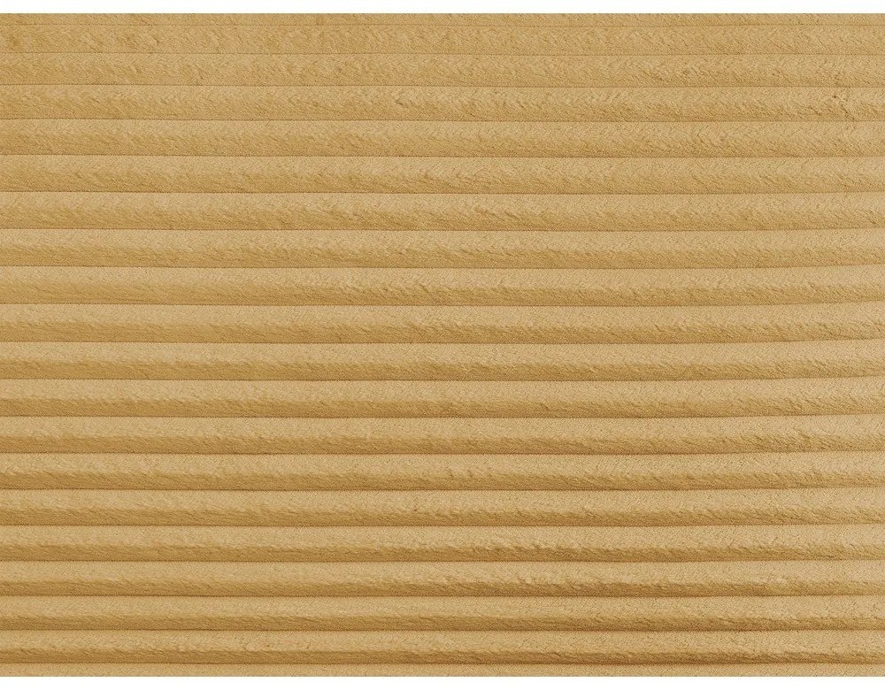 Жълто двойно тапицирано легло с място за съхранение с включена подматрачна рамка 180x200 cm Jade – Bobochic Paris