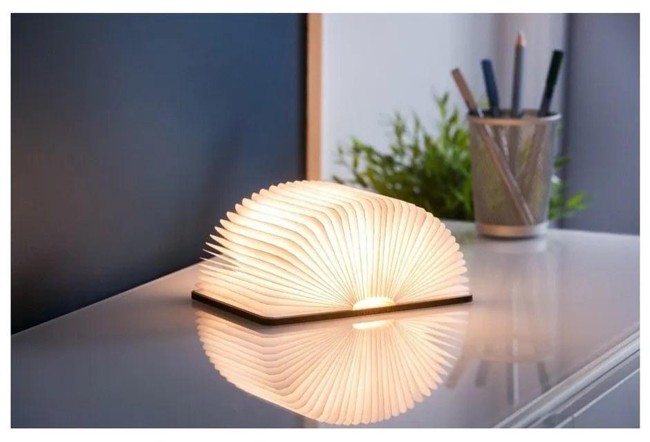Кафява светлинна декорация с USB Booklight – Gingko