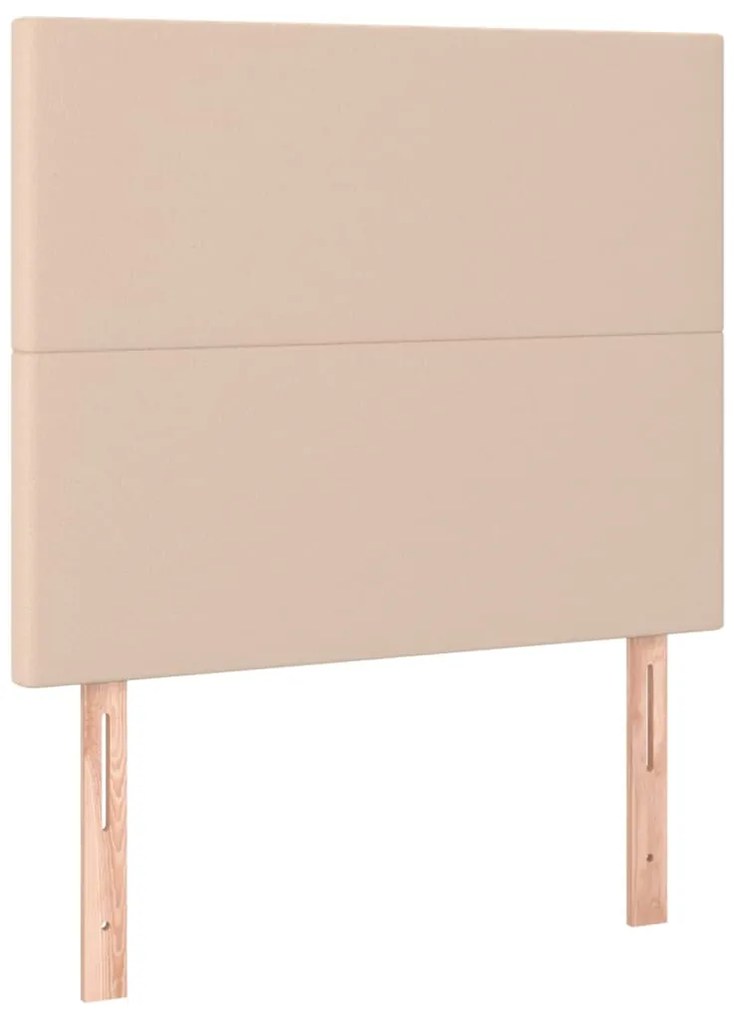 3116129 vidaXL Горни табли 2 бр капучино 80x5x78/88 см изкуствена кожа