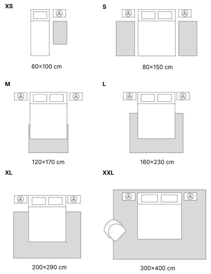 Антрацитно сив килим Loft, 60 x 120 cm - Universal