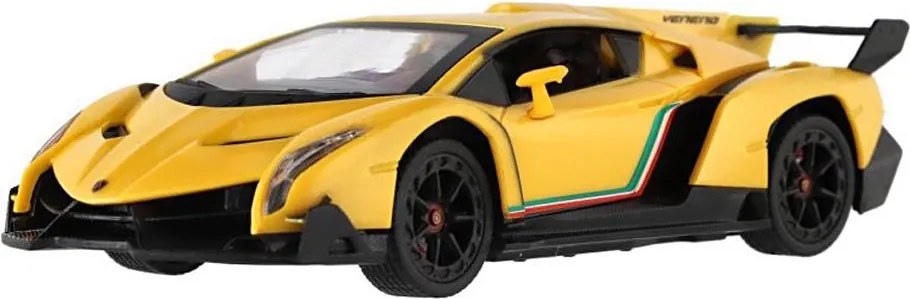 Радиоуправляема кола Lamborghini с дистанционно управление, 3xAA + 2xAA, жълта
