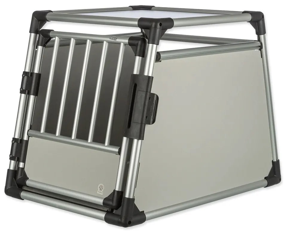 Транспортна клетка за животни в сребрист цвят 62x55 cm Trixie M – Plaček Pet Products