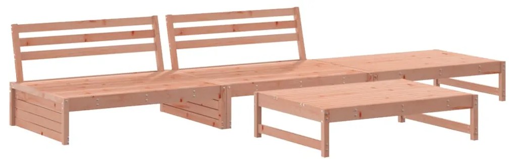 3186632 vidaXL Градински лаундж комплект, 4 части, дугласко дърво масив