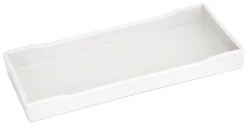 Horecano - Пластмасова табла за хотелски консумативи бяла 20х10х1.9см-(8000)