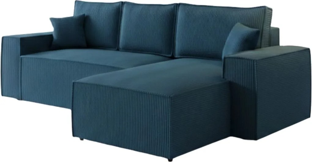 Ъглов диван Malaga mini I-Petrol-Right